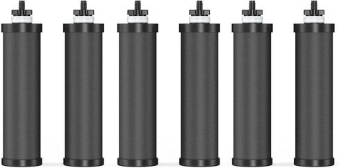 استبدال فلتر المياه بمعايير NSF/ANSI 42&372 لعناصر تنقية Berkey® BB9-2® السوداء، مرشحات الكربون المنشط المتوافقة مع نظام تنقية المياه Berkey Gravity، حزمة من 2 in Kuwait