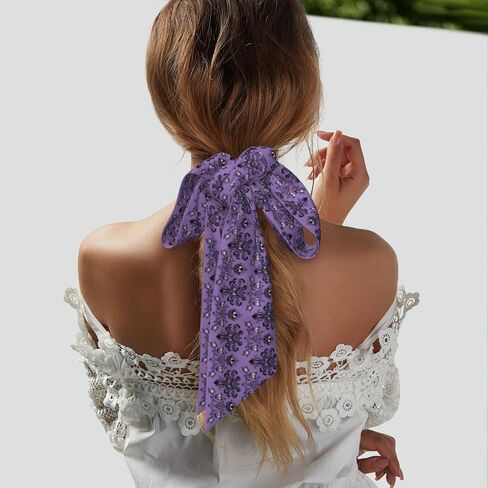 Mushrooms Skulls Neck Scarf for Womens Silky Head Scarves Hair Bandanas Scarf Fashion Accessories in Saudi Arabia