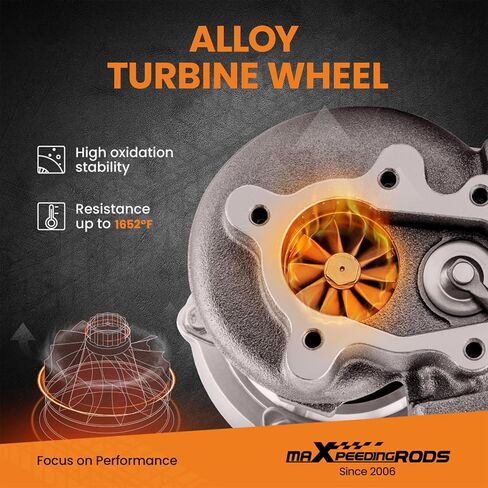 MaxPeedingRods GT28 GT2871 Turbo Charger مع حشوات للمحرك 1.5L-2.0L ، لنيسان 240SX 1989-1998 ، سلسلة VL الأساسية in Saudi Arabia