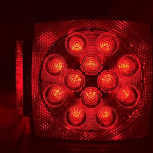 12V LED LED Submersible Trailer Lights - مجموعة متوافقة مع DOT لأقل من 80 بوصة مقطورة فائدة القوارب ، RV ، الثلج ، تشمل أضواء لوحة الذيل وترخيص ... (مجموعة الضوء) in Kuwait