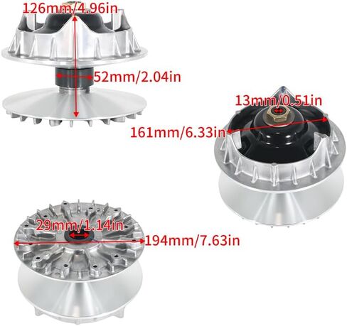مجموعة محرك مجموعة القابض الدافع القابض الأساسي متوافق مع OEM: 0GRB-051000-00031 ، ل CFMOTO CFORCE 500 S CF500AU-7S 2017/2019-2020 ، ل CFMOTO CFORCE 600 CF600AU-L 2019 in Saudi Arabia