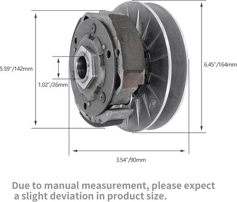 Rear Clutch Driven Pulley for ASW Manco Talon Linhai Bighorn 260cc 300cc ATV UTV in Saudi Arabia
