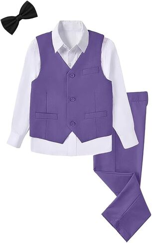 الأولاد 4 قطع دعاوى ضئيلة ملاءمة الأطفال ملابس السترة فستان السراويل in Kuwait