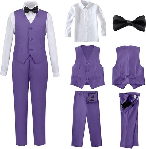 الأولاد 4 قطع دعاوى ضئيلة ملاءمة الأطفال ملابس السترة فستان السراويل in Kuwait