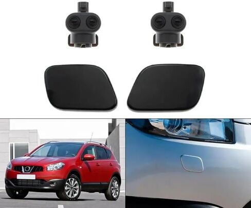 1SET Front Pront Leadper Washer Spars Cover Cover Cover مع موصل لـ Nissan Qashqai Dualis J10 2010 2011 2013 2013 in Saudi Arabia