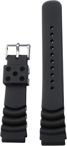 AddiesDive Rubber Watch Band for Dive Watches Proof Prackice Strap للرجال إطلاق سريع المعصم 20 مم 22 مم أسود اللون البرتقالي in Kuwait