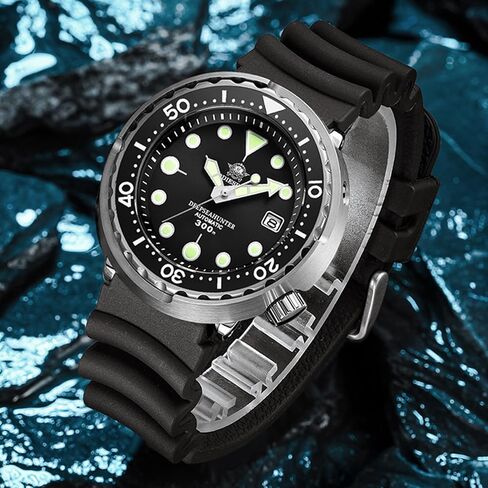 AddiesDive Rubber Watch Band for Dive Watches Proof Prackice Strap للرجال إطلاق سريع المعصم 20 مم 22 مم أسود اللون البرتقالي in Kuwait
