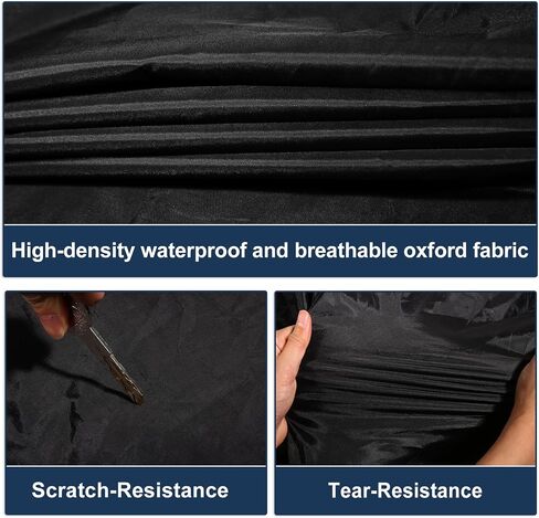 Car Cover Waterproof All Weather with Driver Door Zipper for Jeep Wrangler JK JL 4 Door 2007-2021 / Full Exterior Cover/Durable 210D Oxford Cloth / 1Pcs Navy Blue in Saudi Arabia