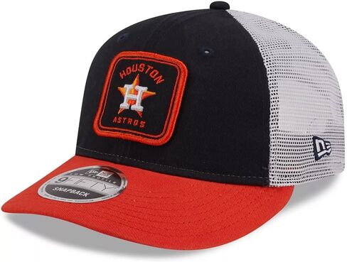قبعة سائق الشاحنة الكلاسيكية من New Era SF San Francisco Giants 9FIFTY ذات مظهر منخفض مربعة الشكل، باللون الأسود in Saudi Arabia