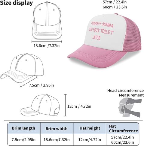 Funny Trucker Hats for Women Trucker Hats Women Hot Funny Gag Baseball Cap in Saudi Arabia
