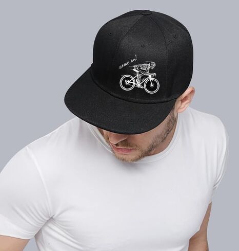 Flat Bill Hats for Men Snapback Snap Backpack Hat for Boy Wide Brim Pitbull lids Black Trucker Dad Baseball Cap Rock Roll in Saudi Arabia