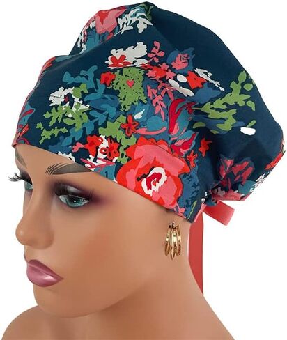 شريط الغطاء على الطراز الأوروبي/شريط Grosgrain - باقة موسى - قبعة فرك للنساء والرجال ربطة عنق | غطاء العمل مع حامل. قبعات فرك للنساء ، قبعات الممرضات | دكتور هاتز in Saudi Arabia