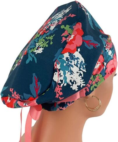 شريط الغطاء على الطراز الأوروبي/شريط Grosgrain - باقة موسى - قبعة فرك للنساء والرجال ربطة عنق | غطاء العمل مع حامل. قبعات فرك للنساء ، قبعات الممرضات | دكتور هاتز in Saudi Arabia