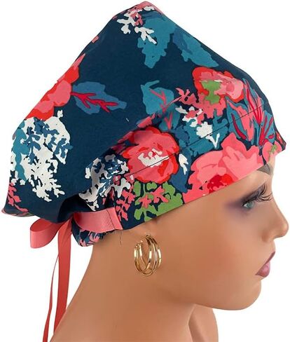 شريط الغطاء على الطراز الأوروبي/شريط Grosgrain - باقة موسى - قبعة فرك للنساء والرجال ربطة عنق | غطاء العمل مع حامل. قبعات فرك للنساء ، قبعات الممرضات | دكتور هاتز in Saudi Arabia