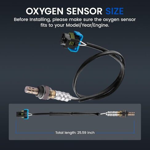 مستشعر Oxygen O2 234-4669 متوافق مع Chevy Colorado/Corvette/Express ، 250-24491 12572705 مستشعر الأوكسجين البديل المتوافق مع GMC Canyon/Envoy/Savana ، 12612571،1pcs in Saudi Arabia