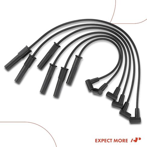 A-Premium Ignition Sclow Slug Wires مجموعة من 6 متوافقة مع Dodge Grand Caravan & Chrysler Town & Country & Plymouth Grand Voyager ، 3.3L 3.8L in Saudi Arabia