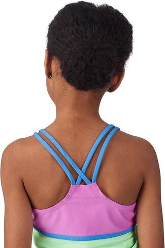 Saint Eve Kids Swimsuit 4 قطع-أعلى الأكمام Tankini Top ، Bikini Bottom ، Upf 50+ ، swim spoot for pool ، beach ، camp in Kuwait