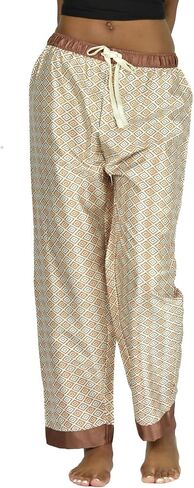 UP2Date Fashion Women's Printed Satin Sleep & Lounge Pants ، Style WSP-21 in Saudi Arabia