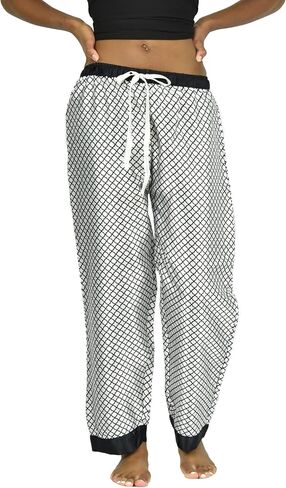 Up2date Fashion Women's Printed Satin Sleep & Lounge Pants, Style WSP-21 in Saudi Arabia