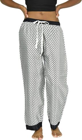 Up2date Fashion Women's Printed Satin Sleep & Lounge Pants, Style WSP-21 in Saudi Arabia