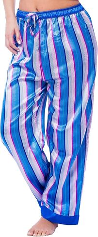 Up2date Fashion Women's Printed Satin Sleep & Lounge Pants, Style WSP-21 in Saudi Arabia