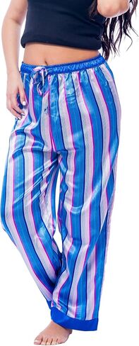 Up2date Fashion Women's Printed Satin Sleep & Lounge Pants, Style WSP-21 in Saudi Arabia