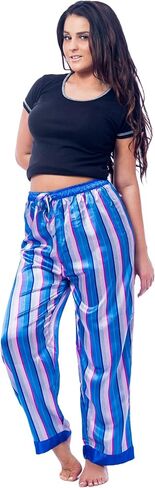 Up2date Fashion Women's Printed Satin Sleep & Lounge Pants, Style WSP-21 in Saudi Arabia
