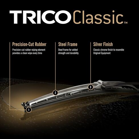Trico Classic 12 Inch Plade ، القوة والمتانة مع الإطار الصلب لسنوات طراز محددة (33-122) in Kuwait