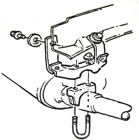 Inline Tube Compatible with 1964-72 GM A-Body Muffler Hangers Right & Left With Hardware Pair in Saudi Arabia