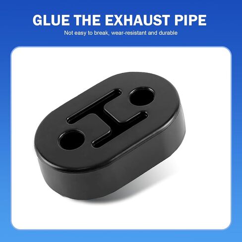 شماعات العادم 4 PCS ، 2 ثقب قابلة للتعديل ، فإن خطاف أنابيب العادم المكمور ، وقوس التثبيت على عزل المطاط ، لمعظم إكسسوارات شاحنات السيارات (أسود) in Kuwait
