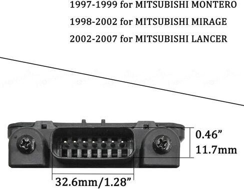 محول مستشعر تدفق الهواء MAF MAF Air Flow Sensor Fit Mitsubishi Lancer 2.0L 2.4L 2002-2007 Mirage Mirage 1.8l 1998-2002 متوافق مع Montero 1997-1999 MD343605 E5T08471 Air Meter Base Base Base in Saudi Arabia