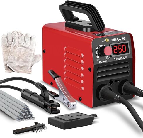 Super Mini Stick Welder Machine,110V 250A ARC Portable MMA Welding Machine for Beginners,Welding Machine with 10pcs Welding Rod Tools,IGBT Inverter Welder,Hot Start Arc Force Anti-stick in Saudi Arabia