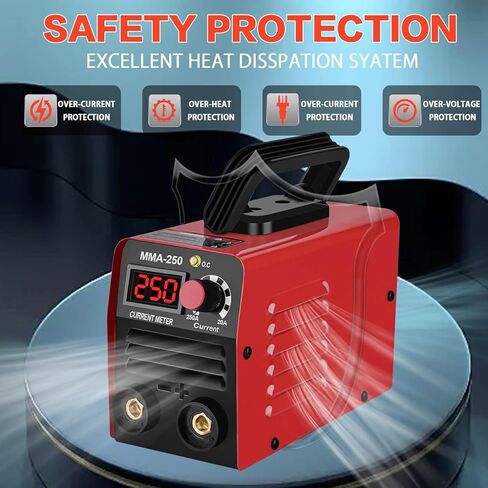 Super Mini Stick Welder Machine,110V 250A ARC Portable MMA Welding Machine for Beginners,Welding Machine with 10pcs Welding Rod Tools,IGBT Inverter Welder,Hot Start Arc Force Anti-stick in Saudi Arabia