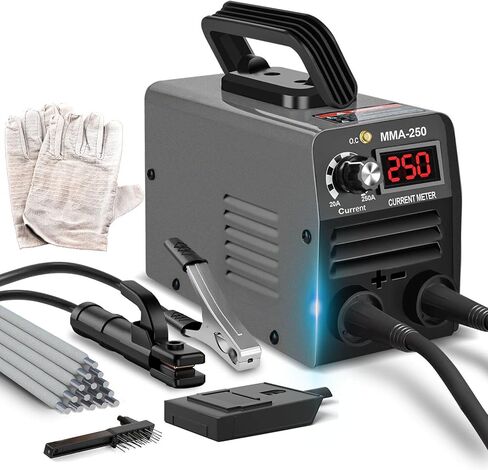 Super Mini Stick Welder Machine,110V 250A ARC Portable MMA Welding Machine for Beginners,Welding Machine with 10pcs Welding Rod Tools,IGBT Inverter Welder,Hot Start Arc Force Anti-stick in Saudi Arabia