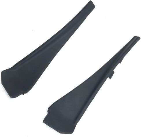 Pair Drivers Passenger Left Right Side Cowl Extension Plastic Black for Nissan for Rogue 2014-2020 in Saudi Arabia