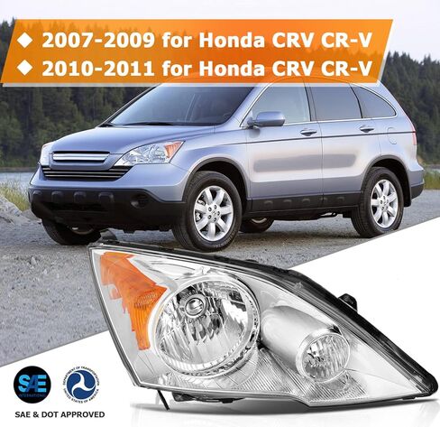 Headlight Assembly for GMC Sierra 1500 1999-2006 for GMC Sierra 1500 Classic 2007 for GMC Sierra 2500 1999-2004 Chrome Housing Amber Reflector Clear lens Driver and Passenger Side Headlamp in Kuwait