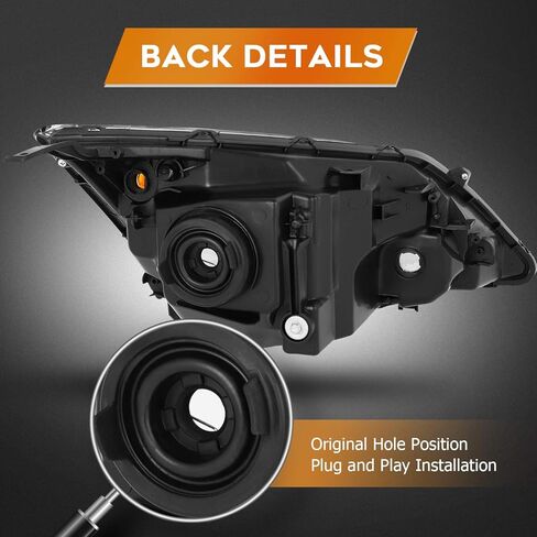 Headlight Assembly for GMC Sierra 1500 1999-2006 for GMC Sierra 1500 Classic 2007 for GMC Sierra 2500 1999-2004 Chrome Housing Amber Reflector Clear lens Driver and Passenger Side Headlamp in Kuwait