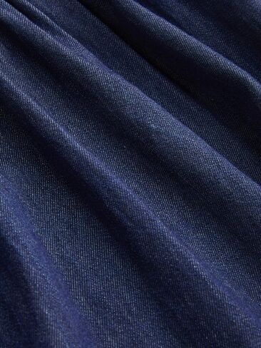 تنورة CIDER Denim عالية الارتفاع وجيب بأزرار وطبقات متينة in Kuwait