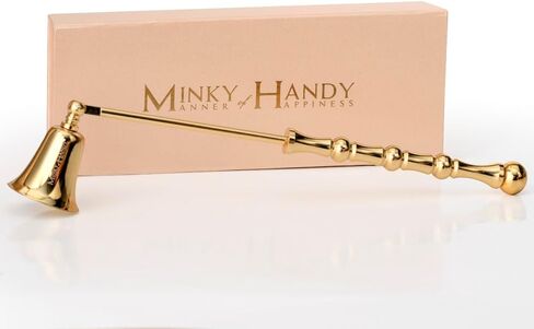 Luxury Candle Snuffer Accessory - Brass Design - Safely Extinguish Candle Flames - Home Decor and Gift for Candle Lover (Silver) in Kuwait