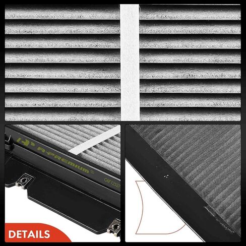 مرشح هواء المقصورة A-Premium مع كربون منشط متوافق مع RAM Promaster 1500 ، Promaster 2500 ، Promaster 3500 ، 2014-2023 ، تحت غطاء محرك السيارة in Saudi Arabia