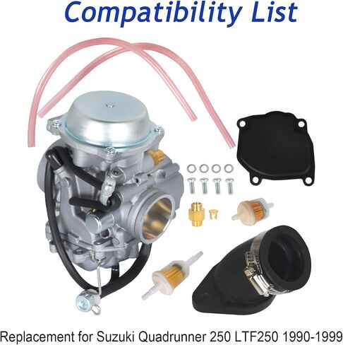 Carburetor Carb مع استبدال حذاء السود لـ Suzuki Quadrunner 250 1990-1999 LTF250 in Saudi Arabia