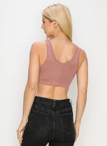RENESEILLE Woman’s Sports Bra Tank – Sleeveless No Padding Double Layer Crop Top Active Yoga Running Workout Cropped Basic in Saudi Arabia