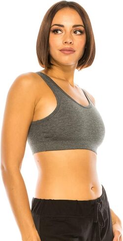 RENESEILLE Woman’s Sports Bra Tank – Sleeveless No Padding Double Layer Crop Top Active Yoga Running Workout Cropped Basic in Saudi Arabia
