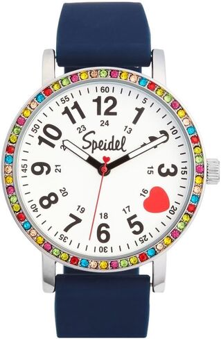 Speidel Original Scrub Watch ™ للممرضات والمهنيين الطبيين والرجال والسيدات مع التمريض المستعملة ، الساعات الممرضة للنساء ، ماء 12 و 24 ساعة ، بلورة ، بلورة in Saudi Arabia