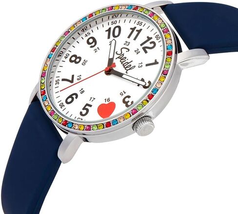 Speidel Original Scrub Watch ™ للممرضات والمهنيين الطبيين والرجال والسيدات مع التمريض المستعملة ، الساعات الممرضة للنساء ، ماء 12 و 24 ساعة ، بلورة ، بلورة in Saudi Arabia