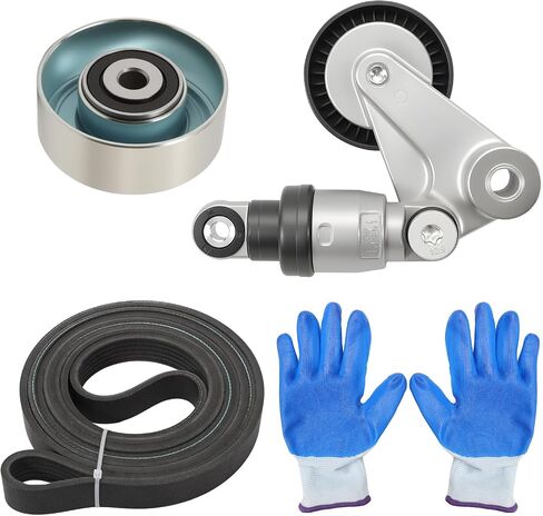 39104 Serpentine Belt Drive Kit Compatible with Azera 2006-2011 Sonata 2006-2010 Kia Sedona 2006-2012 Amanti 2007-2009 252813C100 5212-3C200 Serpentine Belt Drive Kit withTensioner in Saudi Arabia