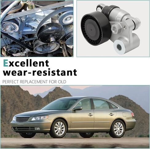 39104 Serpentine Belt Drive Kit Compatible with Azera 2006-2011 Sonata 2006-2010 Kia Sedona 2006-2012 Amanti 2007-2009 252813C100 5212-3C200 Serpentine Belt Drive Kit withTensioner in Saudi Arabia
