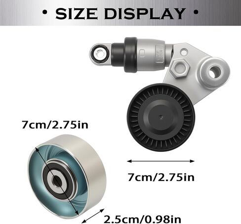 39104 Serpentine Belt Drive Kit Compatible with Azera 2006-2011 Sonata 2006-2010 Kia Sedona 2006-2012 Amanti 2007-2009 252813C100 5212-3C200 Serpentine Belt Drive Kit withTensioner in Saudi Arabia
