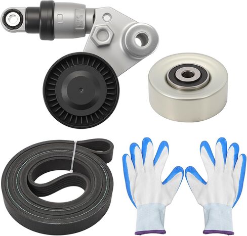 39104 Serpentine Belt Drive Kit Compatible with Azera 2006-2011 Sonata 2006-2010 Kia Sedona 2006-2012 Amanti 2007-2009 252813C100 5212-3C200 Serpentine Belt Drive Kit withTensioner in Saudi Arabia