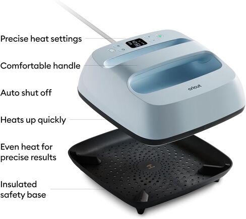 آلة الضغط الحراري Cricut EasyPress 3 (9 بوصة × 9 بوصة) مع حصيرة الضغط الحراري (12 بوصة × 12 بوصة) in Kuwait